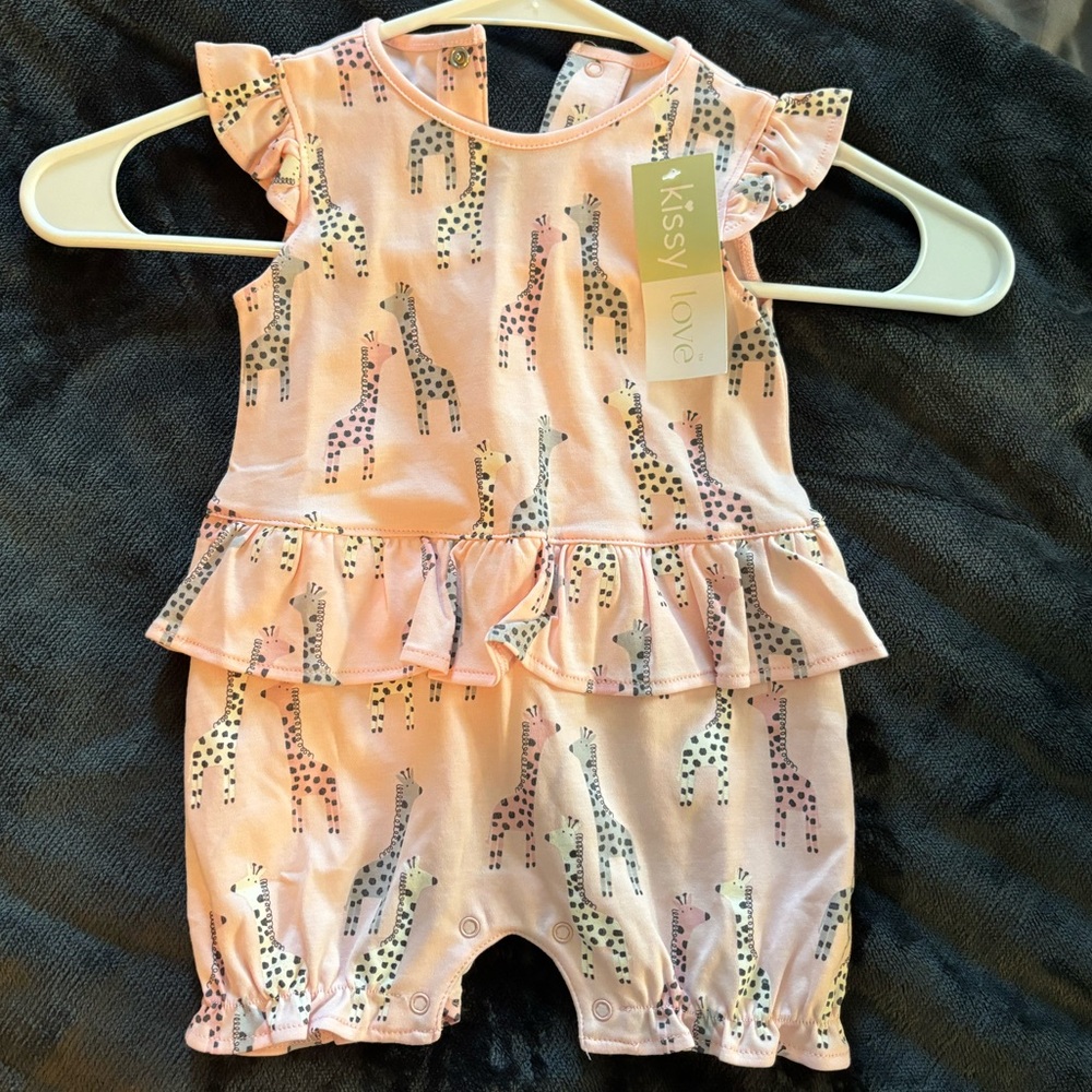 Kissy kissy giraffe playsuit